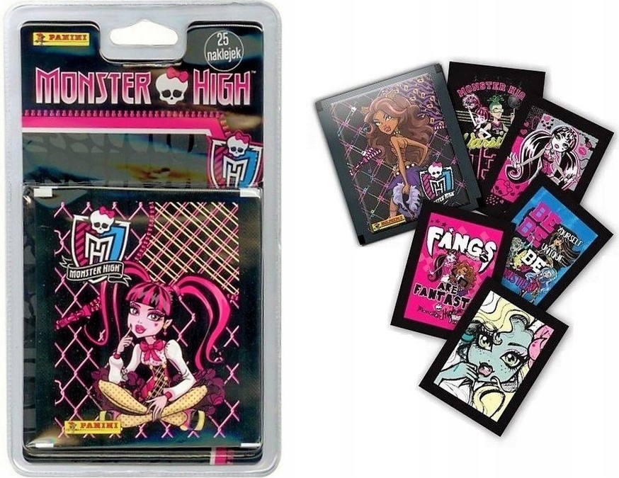 ZESTAW NAKLEJEK MONSTER HIGH BLISTER 5-PAK 25SZT.