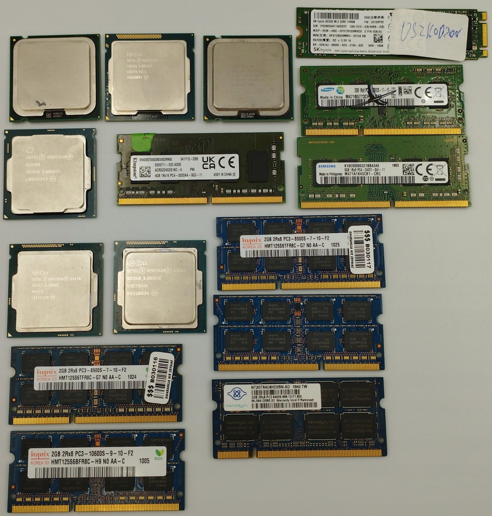 MIX Pamięci, procesory, nie testowane