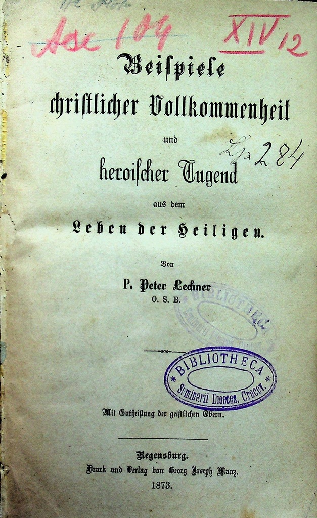 Beispiele christlicher Vollkommenheit 1873 r.