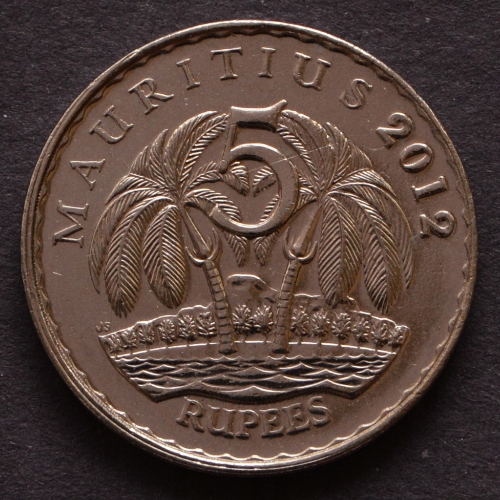 Mauritius - 5 rupees 2012