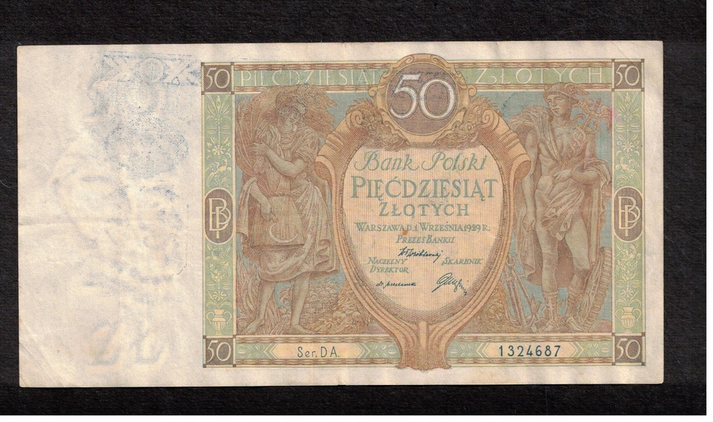 Banknot 50 złotych polskich 1929 r