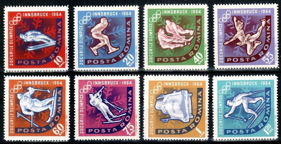 Rumunia 1963 Znaczki 2195-202 ** sport igrzyska olimpijskie Olimpiada