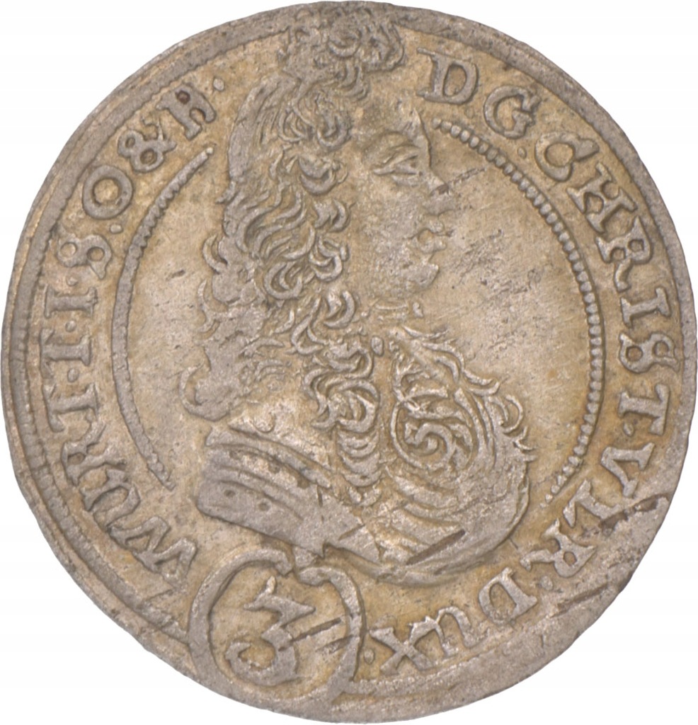 3 Krajcary Oleśnica 1696 Chrystian Ulryk (45-46)