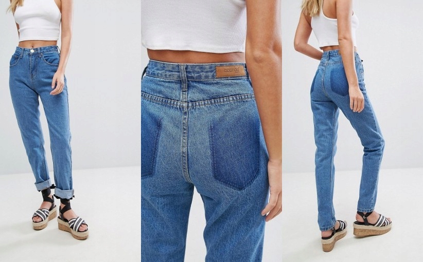 T4B105*BOOHOO SPODNIE DAMSKIE MOM JEANS 34 XS U00