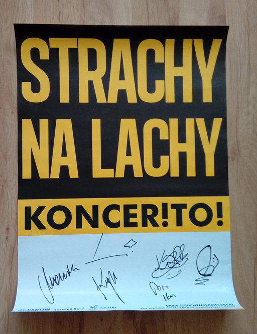 Strachy na Lachy-plakat-autografy-aukcja dla Kuby