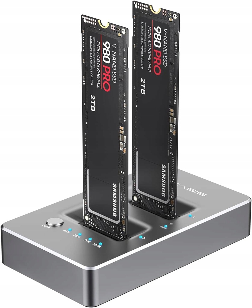 Acasis NVMe Dual Clone Stacja dokująca M.2 USB3 Gen2 SSD OUTLET