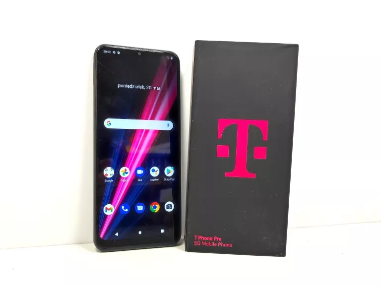 BaiFu Funda Para T-Mobile T Phone Pro 5G Carcasa De Teléfono De Cuero