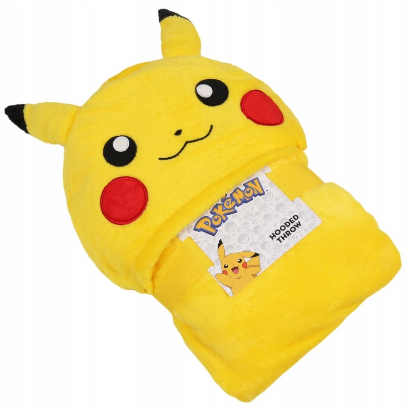Pokémon Pikachu Koc z Kapturem - Idealna Narzuta dla Miłośników Pokémonów!