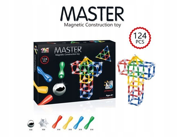 KLOCKI MAGNETYCZNE MASTER 124 EL.