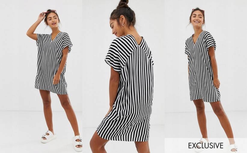 X50658R A03 MONKI SUKIENKA PASKI V-NECK 34