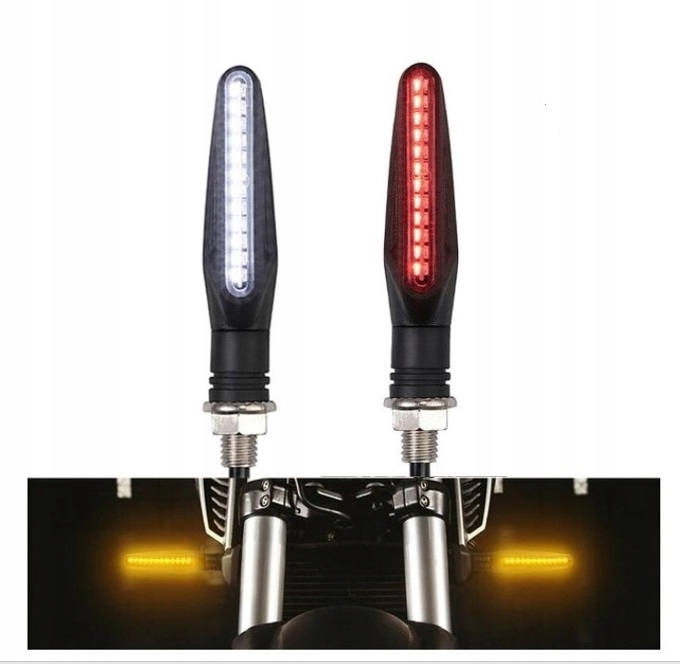 KIERUNKOWSKAZY PŁYWAJĄCE SLIM LED DRL STOP