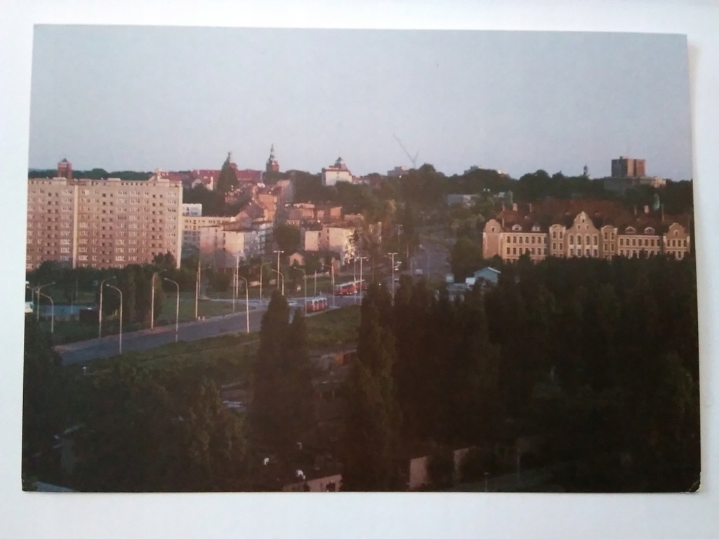 SZCZECIN panorama miasta autobus Ikarus
