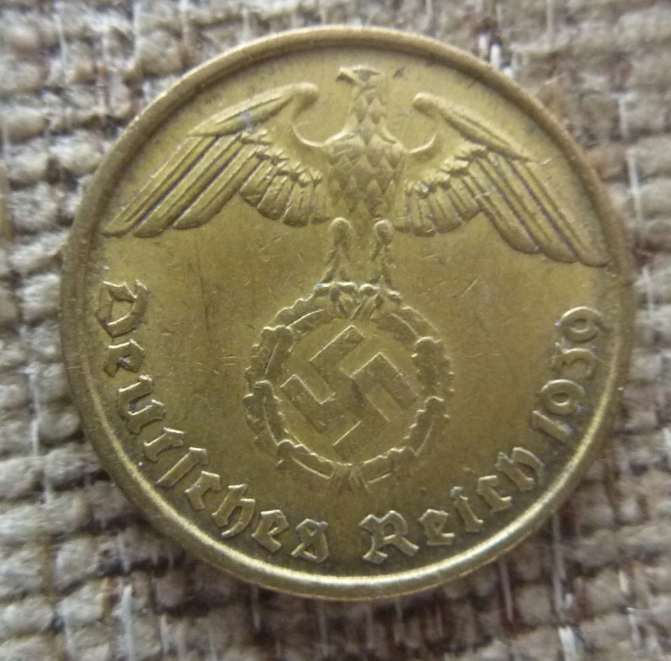 10 REICHSPFFENNIG 1939 B