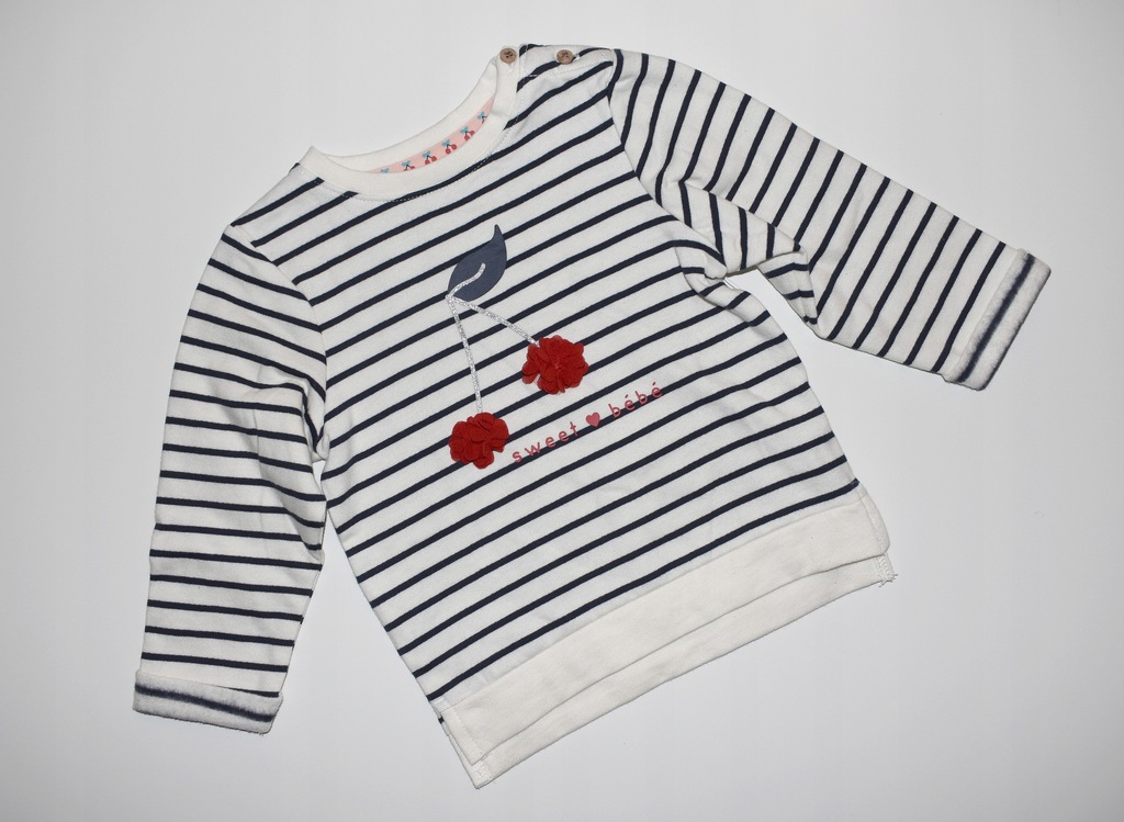 NOWA BLUZA W PASKI - SWEET BEBE - C&A - 80