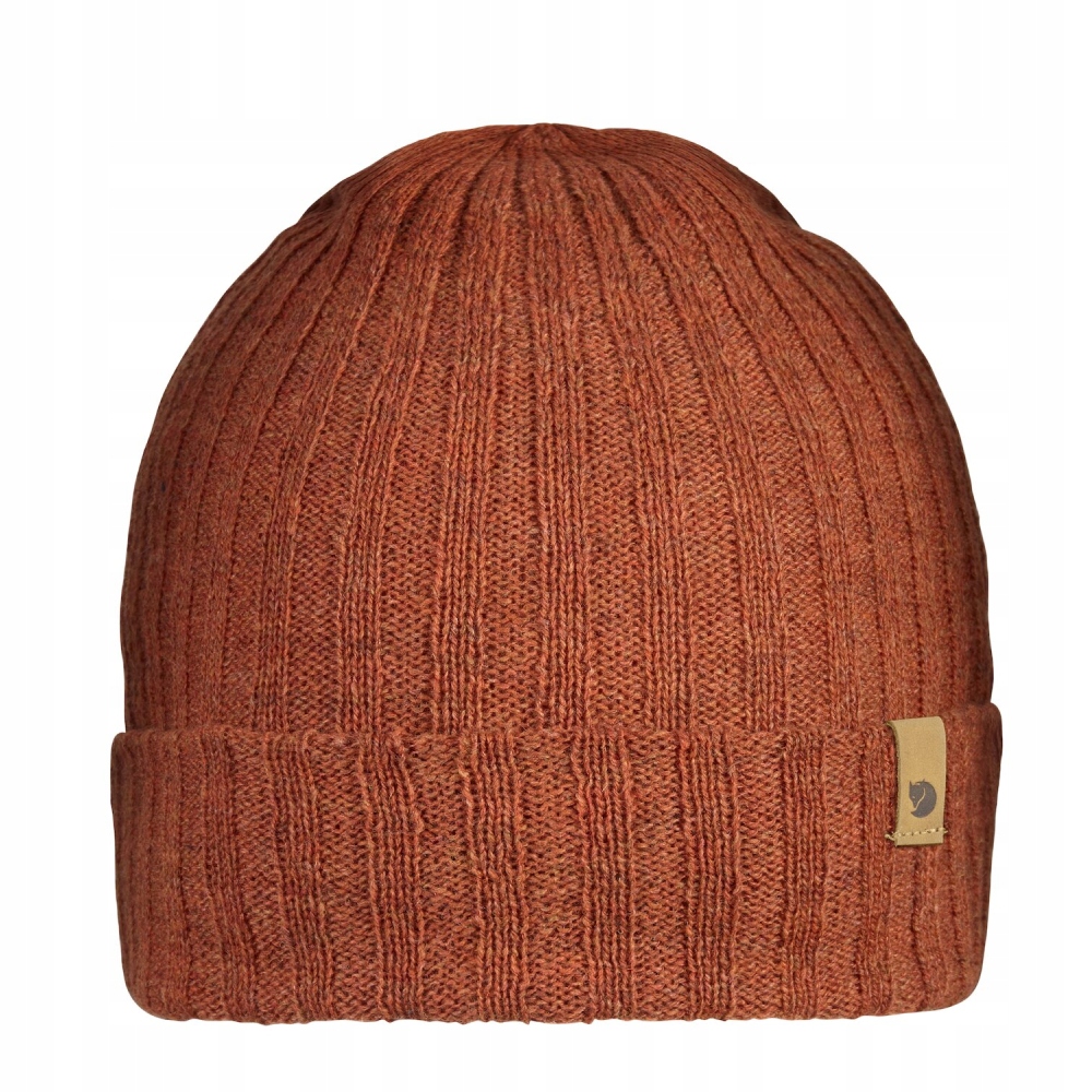 Czapka wełniana zimowa Fjallraven Byron Hat Thin damska męska autumn leaf
