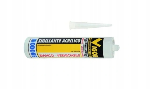 VIGOR ACRYL- 4x biały uszczelniacz