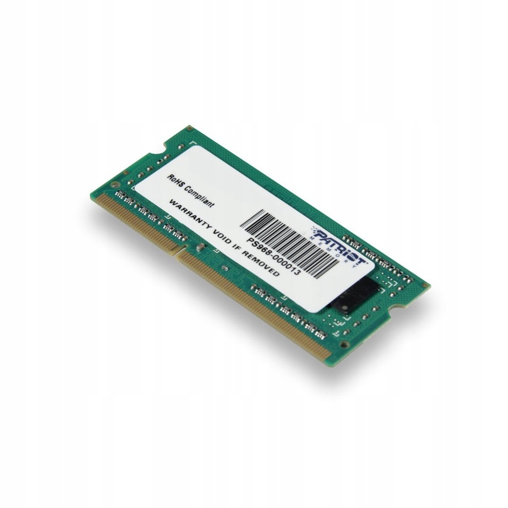 Pamięć Patriot Memory Signature PSD34G160081S (DDR3 SO-DIMM; 1 x 4 GB; 1600