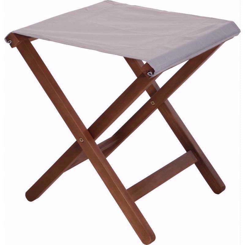 Taboret stołek składany drewno akacjowe 39x42xH46