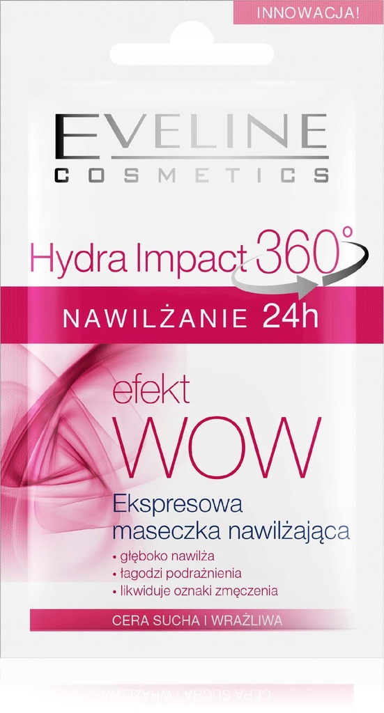 Eveline Hydra Impact 360 Nawilżanie 24h Maseczka z