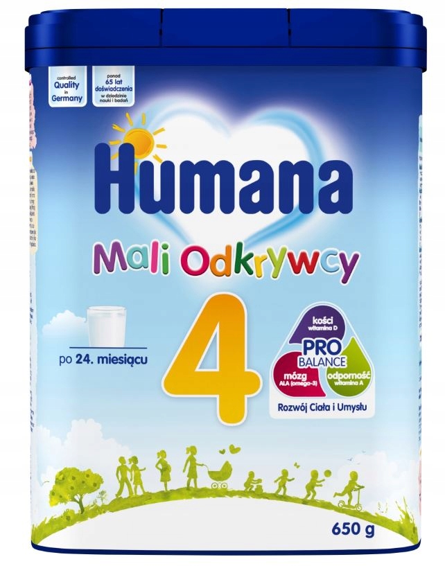 HUMANA 4 Mali Odkrywcy mleko modyfikowane 650g