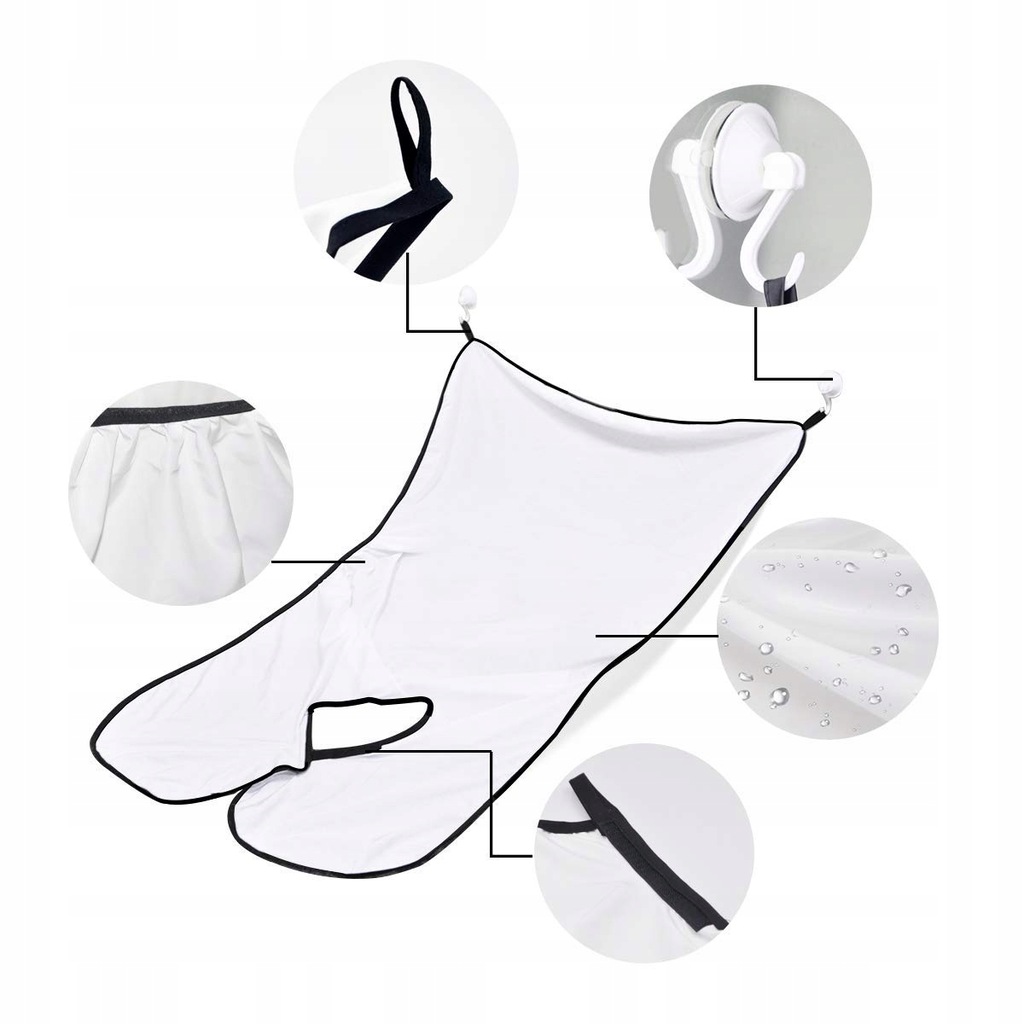 INF Śliniak do golenia z przyssawkami dla mężczyzn