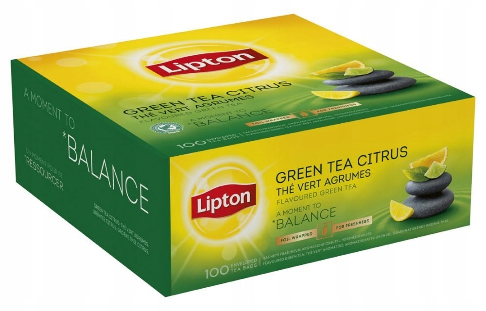 Herbata LIPTON Green Tea Citrus (100 kopert fol.)