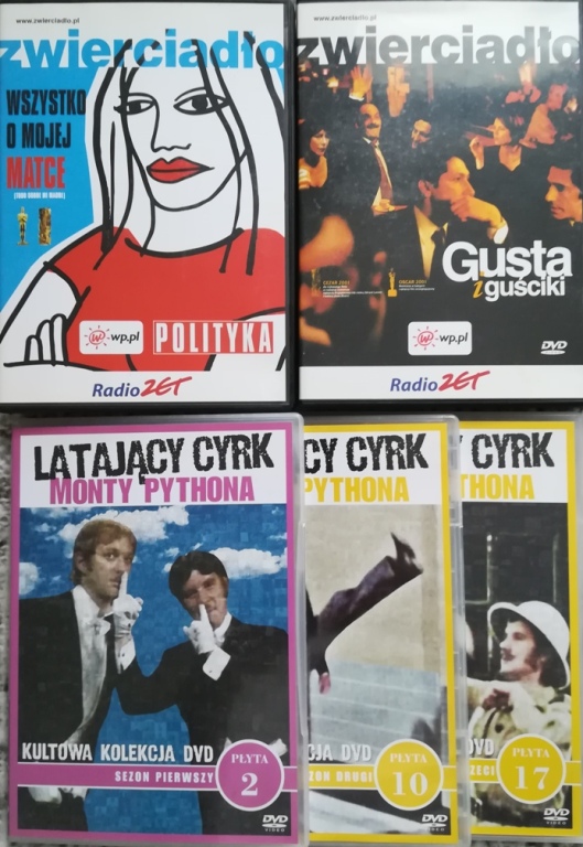 ZESTAW DVD - 3x LATAJĄCY CYRK + ALMODOVAR + GUSTA