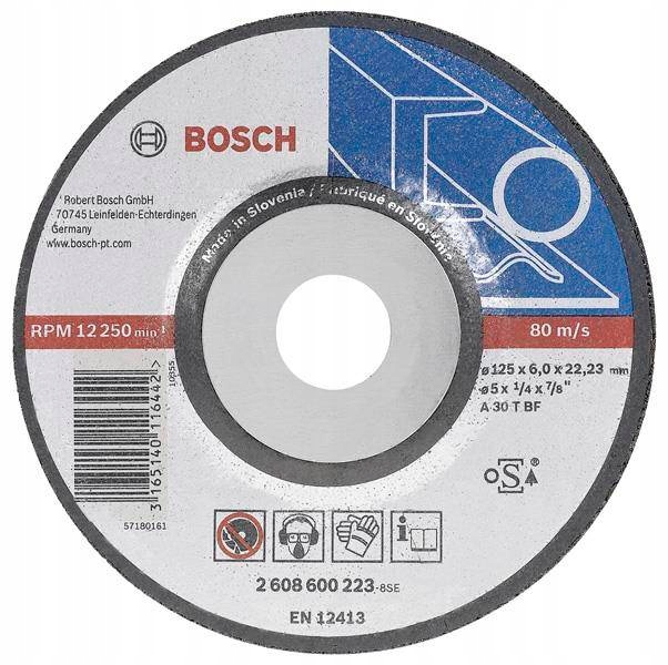 BOSCH TARCZA DO SZLIFOWANIA 125*6*22 -