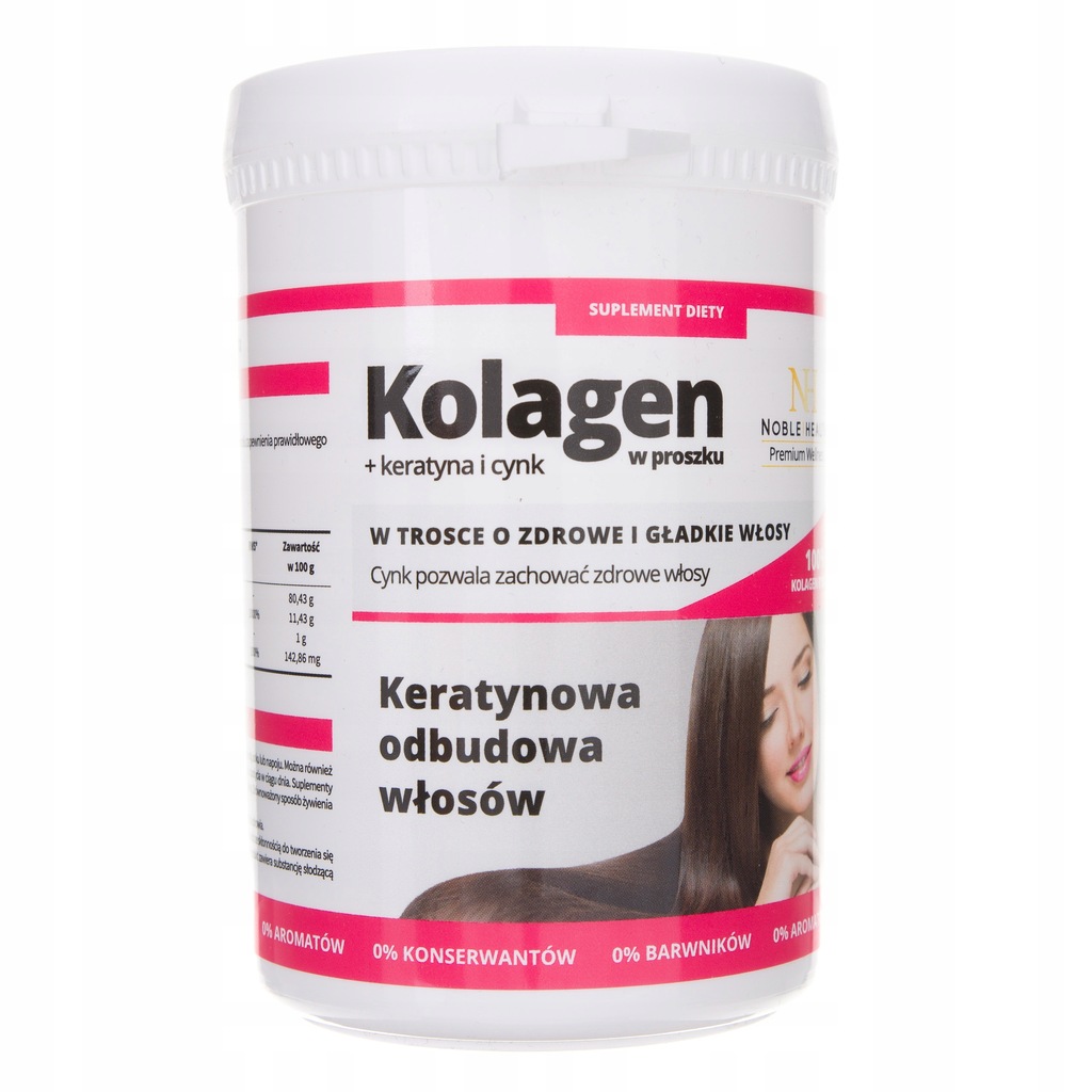 Noble Health Kolagen W Proszku Keratyna I Cynk 8334295858 Oficjalne Archiwum Allegro