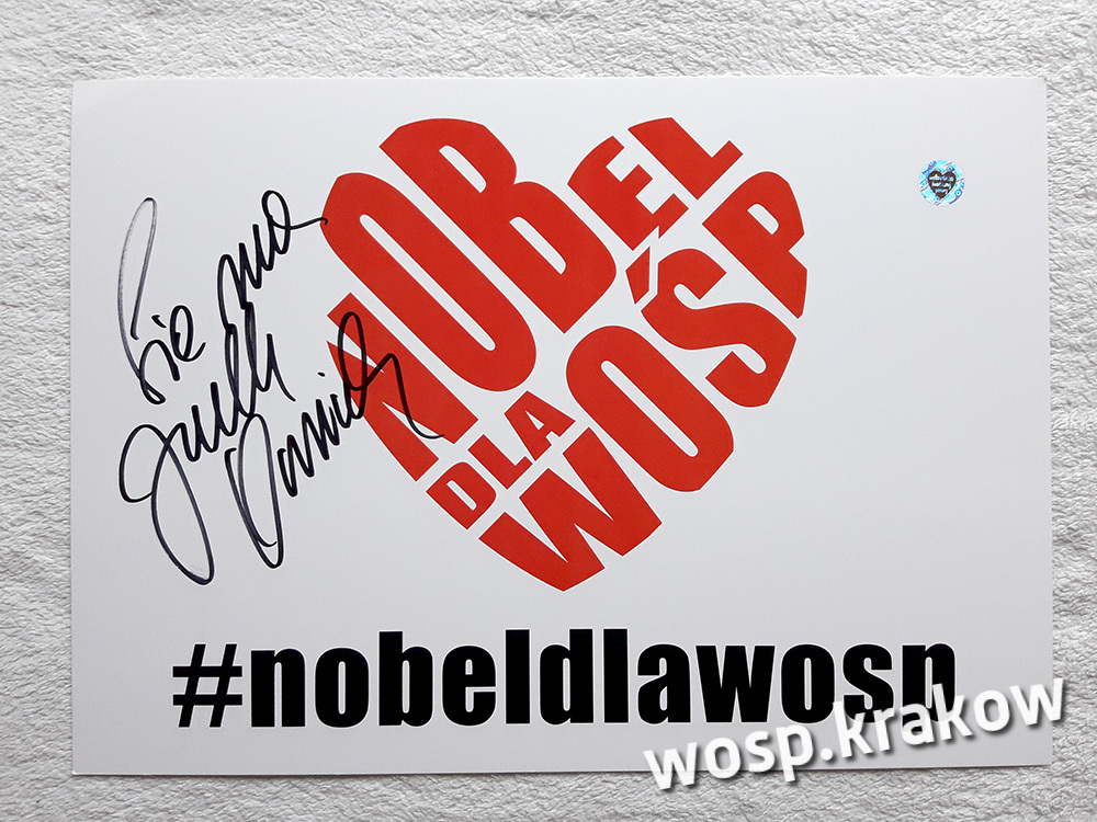 #nobeldlawośp - z autografem Jurka