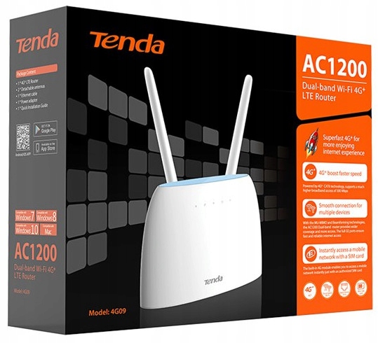 Router Tenda 4G09 DualBand SIM modem 4G LTE cat6