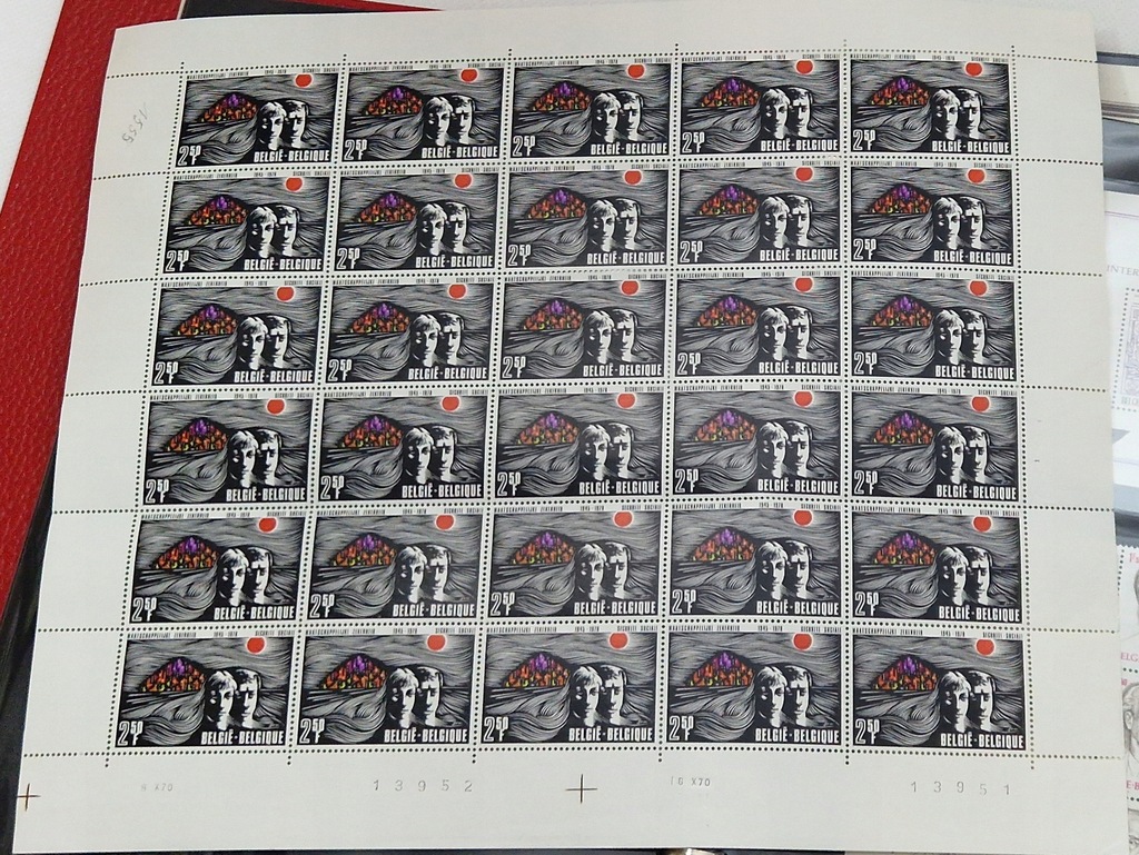 #35 ARKUSZ BELGIA CZYSTY