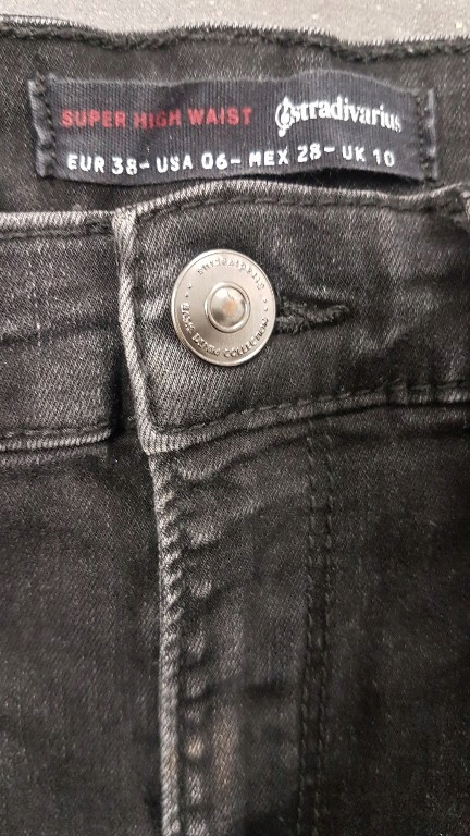 stradivarius spodnie super high waist