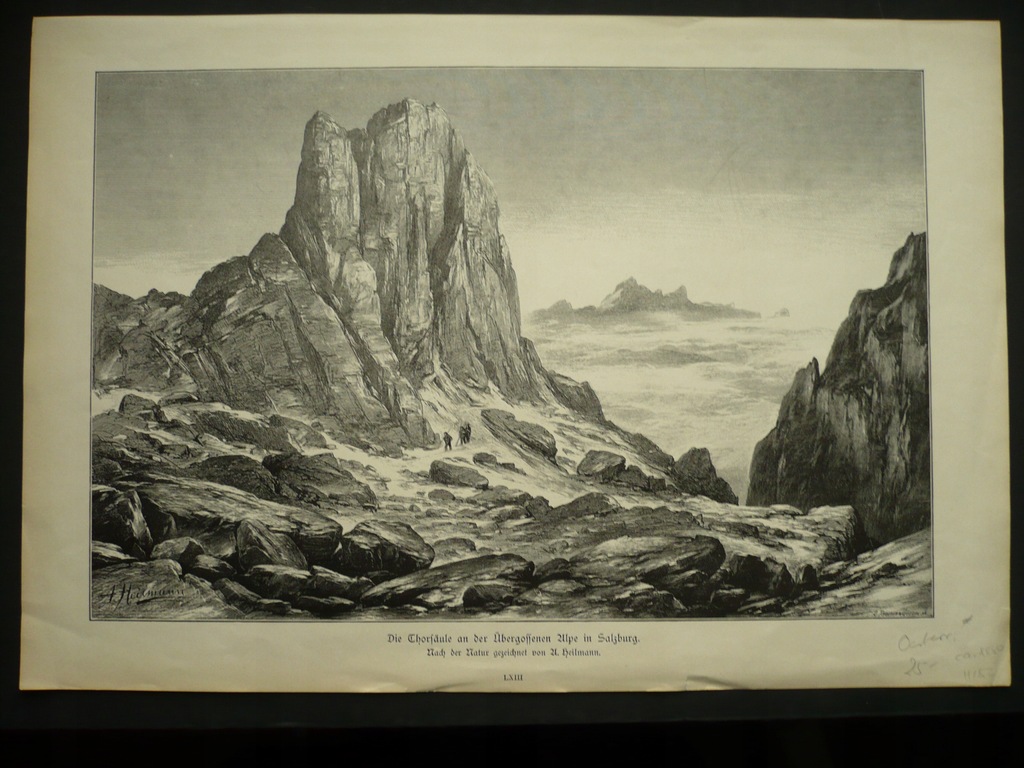 szczyty Alp, oryg. przed 1880