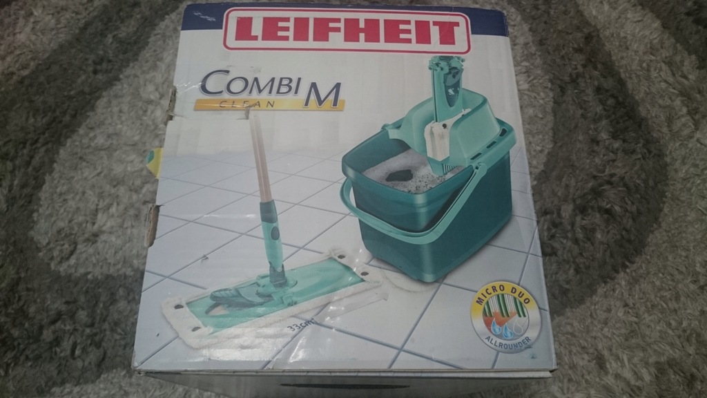 LEIFHEIT Combi-M mop mikrofibra+ wiadro wyciskacz