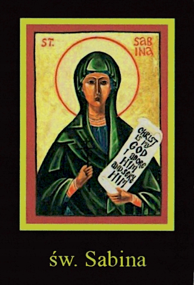 Ikona Twojego patrona 142 - św. Sabina