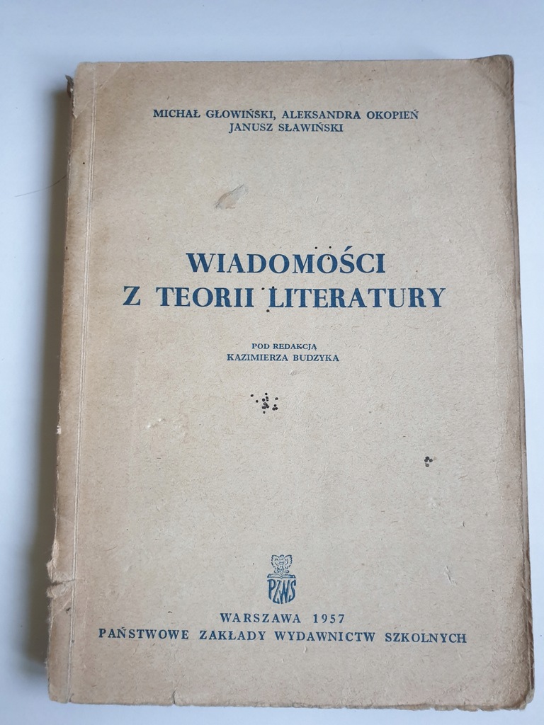 WIADOMOŚCI Z TEORII LITERATURY