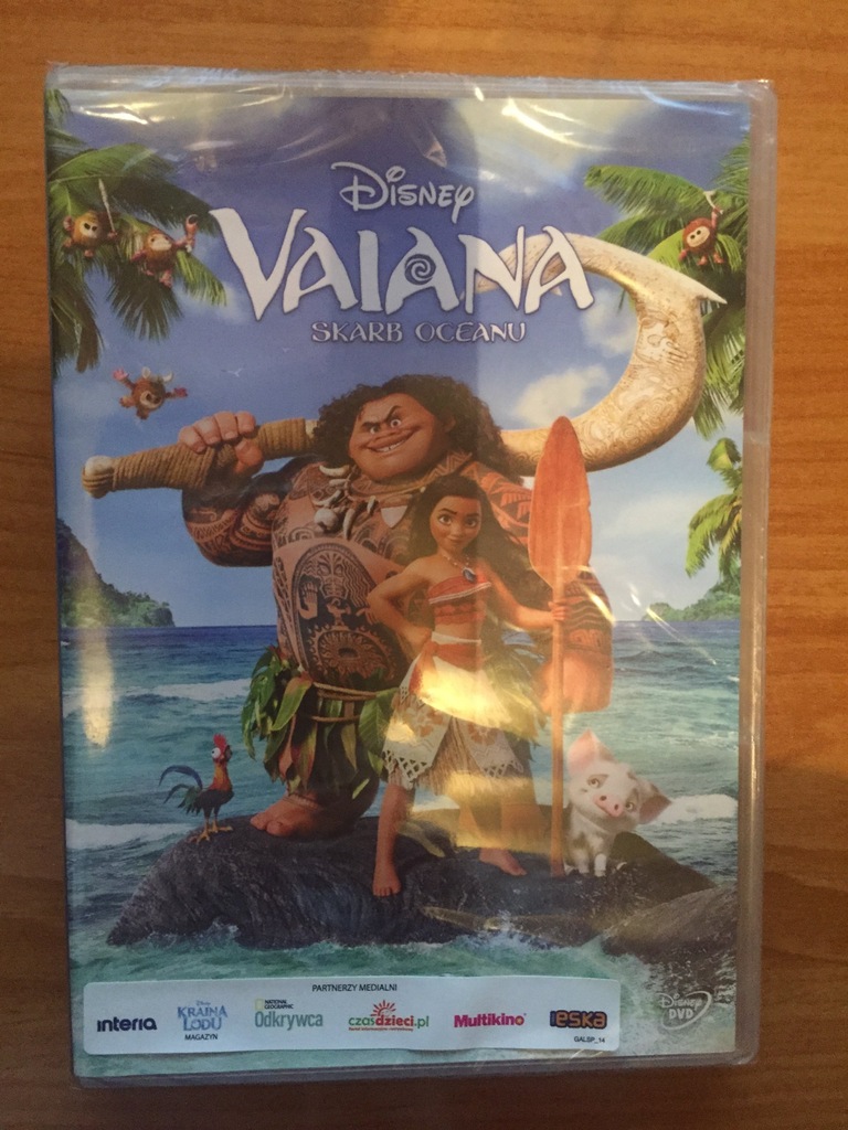 VAIANA SKARB OCEANU DISNEY DVD POLSKI DUBBING NOWA