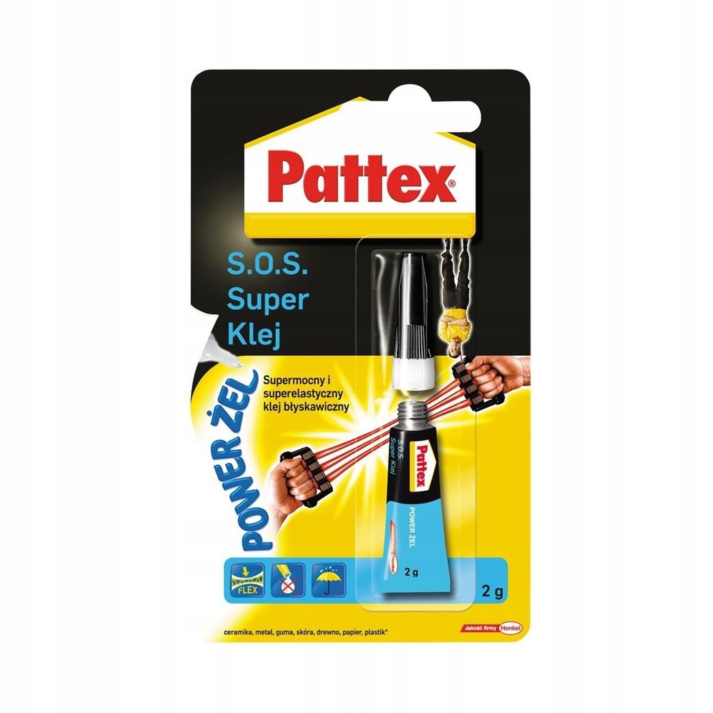 Klej SUPER POWER ŻEL PATTEX S O S 2g