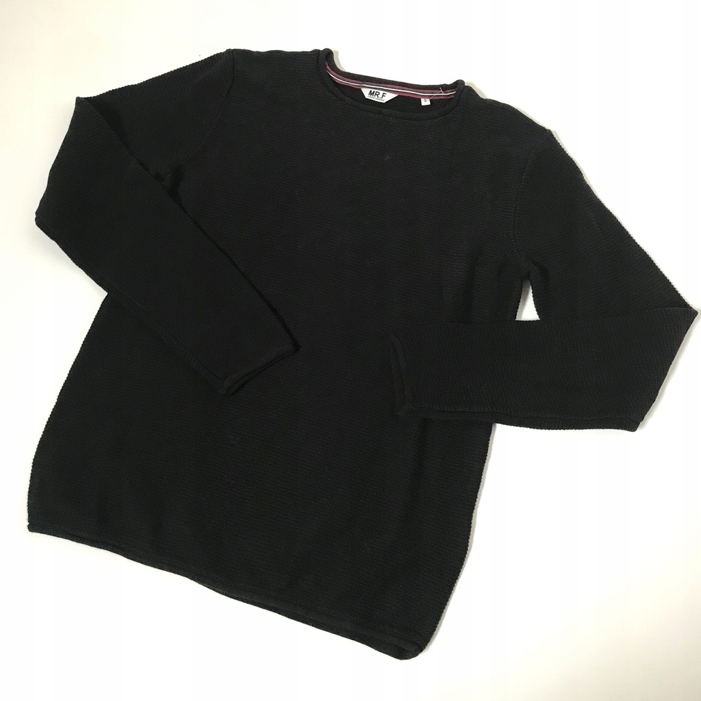 MR.F fashion essential sweter czarny rozm.S cotton