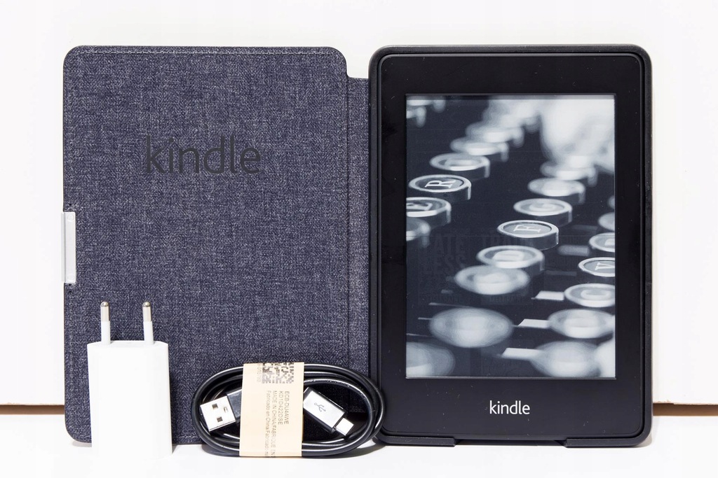 Kindle Paperwhite 1 + czarne etui Amazon, czytaj!