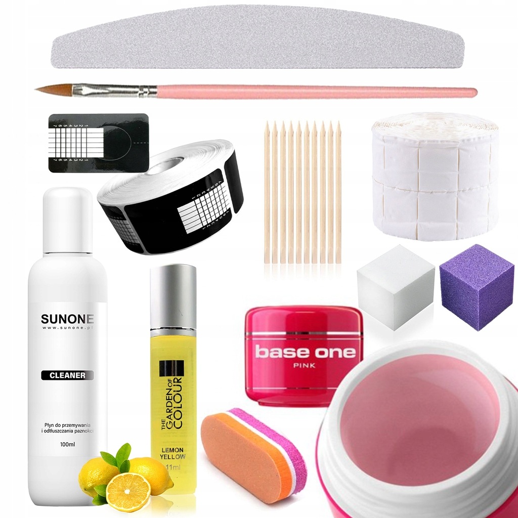 Zestaw budujący żelowy do paznokci + akcesoria