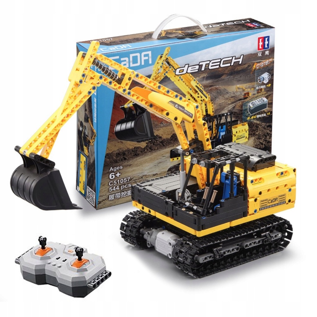 Koparka sterowana RC Klocki CADA C51057W 544 elem.