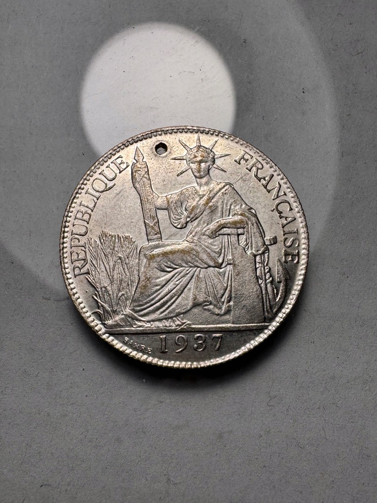 Indochiny Francuskie 20 centimów 1937 A