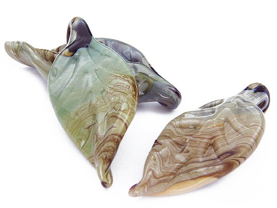 Szkło Weneckie Zawieszka Liść 44x16mm ZW151