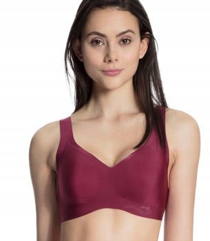 Okazja- Sloggi - ZERO Feel Bralette - burgund - XS