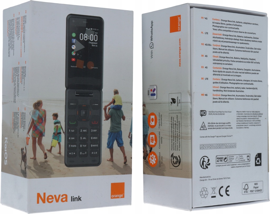 Купить Раскладушка Orange Neva Link 4 ГБ LTE Kai: отзывы, фото, характеристики в интерне-магазине Aredi.ru