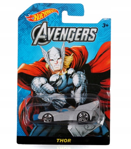 Samochód metalowy Hot Wheel Avgengers Thor