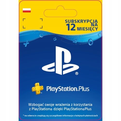 Sony PlayStation Plus Subskrypcja na 12 miesięcy