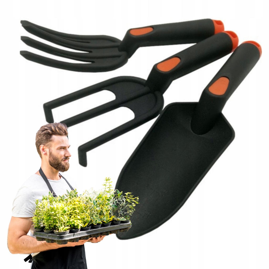 BRADAS ZESTAW NARZĘDZI OGRODNICZYCH KTYG565 ŁOPATKA PAZURKI